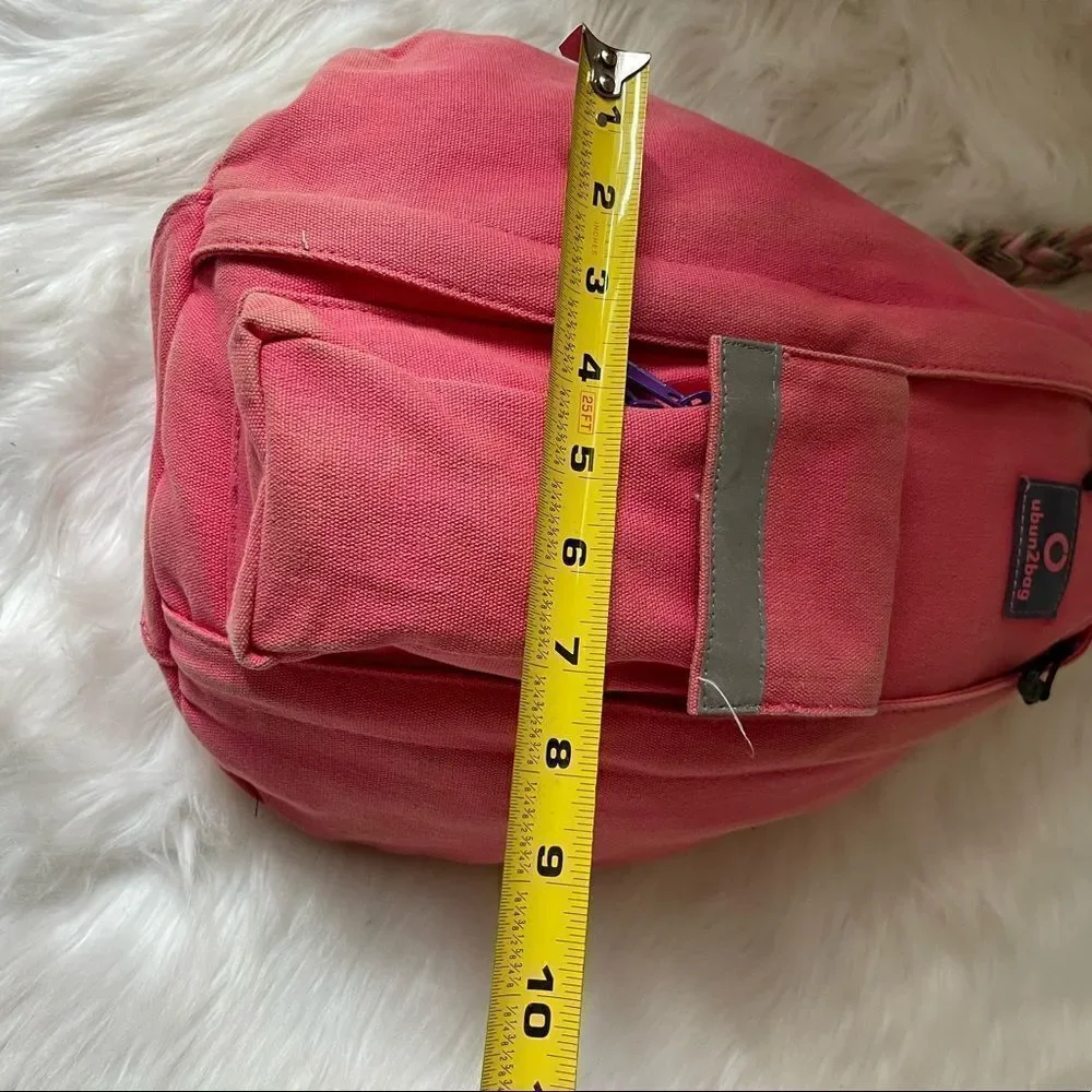 Ubun2bag canvas orange rope sling bag anti theft .